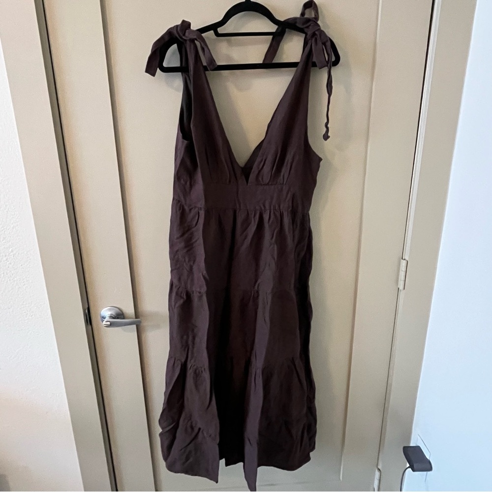 House of Harlow Brown linen dress